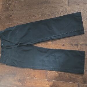 GAP Boys Black Chino Pants Size 16 Husky Adjustable Waist EUC